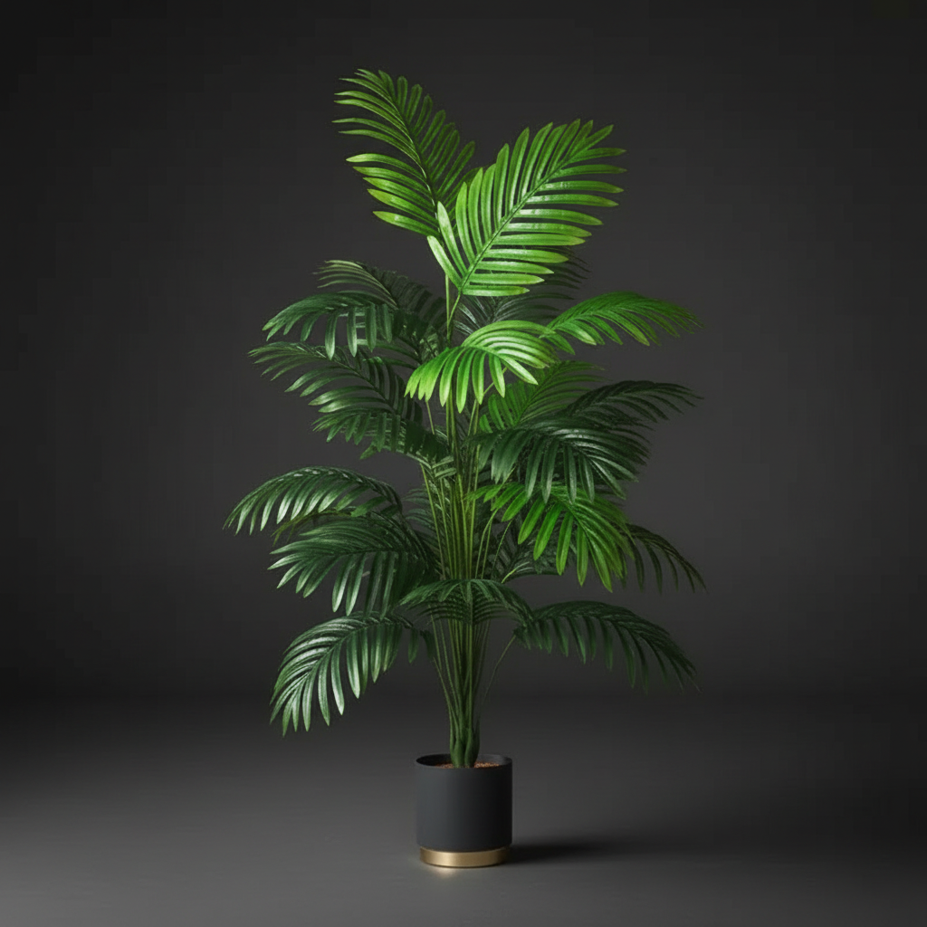 Palmier Artificiel Grand Format 90–120 cm – Décoration Tropicale Élégante
