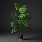 Palmier Artificiel Grand Format 90–120 cm – Décoration Tropicale Élégante