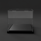 Vitrine de Présentation en Acrylique – Base Noire Élégante