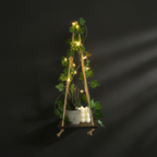 Étagère Murale Suspendue avec Lierre Artificiel et LED – Décoration Bohème & Nordique